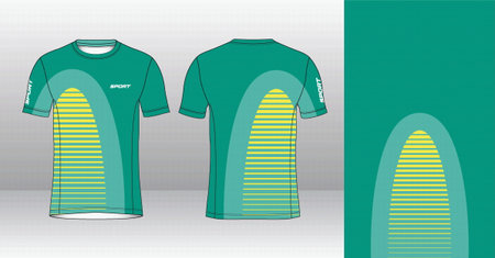 T-shirt sport jersey template for football kit. Vector Illustration.のイラスト素材