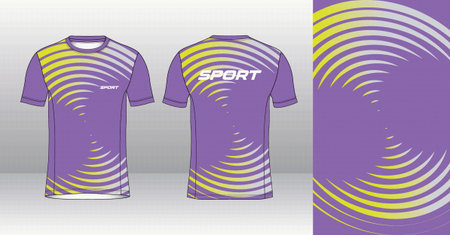 Soccer jersey template for football kit or soccer uniform. Vector Illustrationのイラスト素材