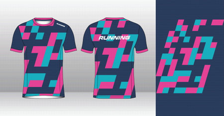 Soccer jersey template for football kit or soccer uniform. Vector Illustrationのイラスト素材