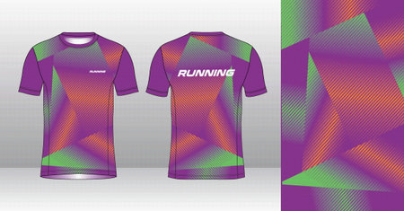 Soccer jersey template for football kit or soccer uniform. Football t-shirt design. Vector Illustrationのイラスト素材