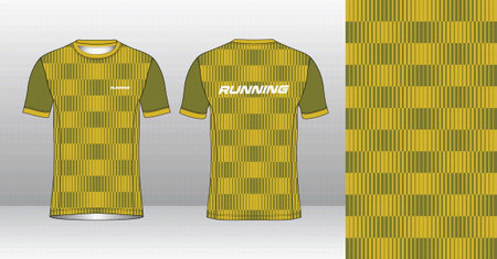 Soccer jersey template for football kit or soccer uniform. Vector Illustrationのイラスト素材