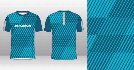 Soccer jersey template for football kit or soccer uniform. Vector Illustration.のイラスト素材
