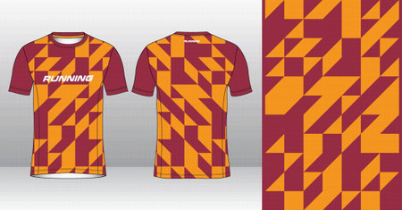 Soccer jersey template for football kit or soccer uniform. Football t-shirt design. Vector Illustration.のイラスト素材