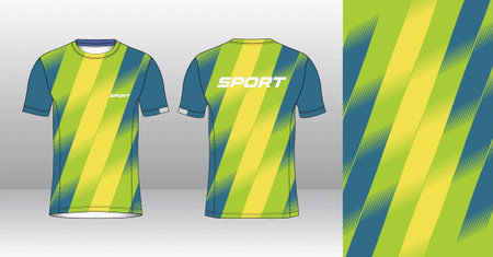 Soccer jersey template for football kit or sports uniform. Vector Illustrationのイラスト素材