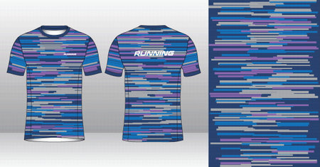 Soccer jersey template for football kit or soccer uniform. Football t-shirt design. Vector Illustration.のイラスト素材