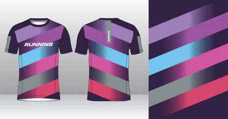 Soccer jersey template for sublimation printing. Vector Illustrationのイラスト素材