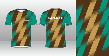 Soccer jersey template for football kit or soccer uniform. Vector Illustrationのイラスト素材