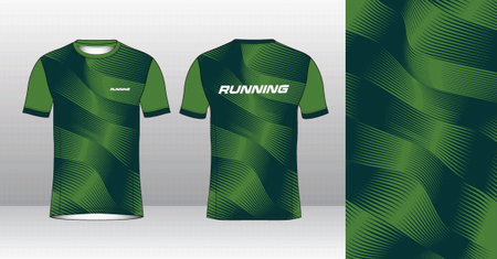 Soccer jersey or football kit template for sportswear. T-shirt design. Vector Illustrationのイラスト素材