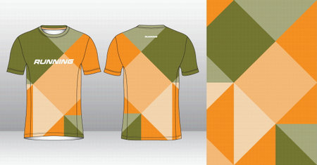 Soccer jersey template for sublimation printing. Vector illustration.のイラスト素材