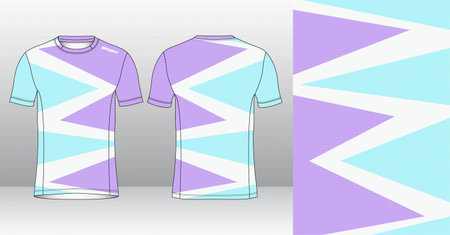 T-shirt sport jersey template for sublimation printing. Vector Illustration.のイラスト素材