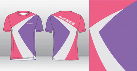 Soccer jersey template for sublimation printing. Vector Illustrationのイラスト素材