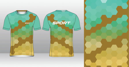 Soccer jersey template for football kit or sports uniform. Vector illustrationのイラスト素材