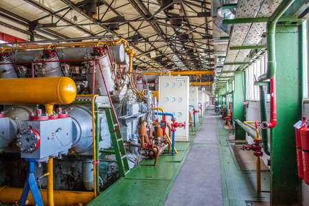 Compressor and Collector Machine in oil refinement factory
