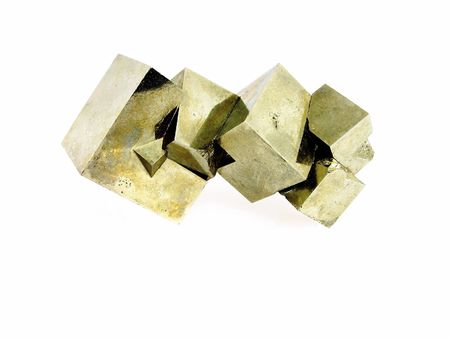 An interlocking aggregate of Pyrite cubes (fool's gold/iron ore), Spain, of interest to collectors...