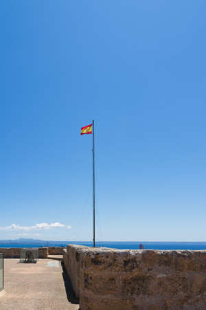 Mediterranean sea and blue sky view Palma Mallorca.の写真素材