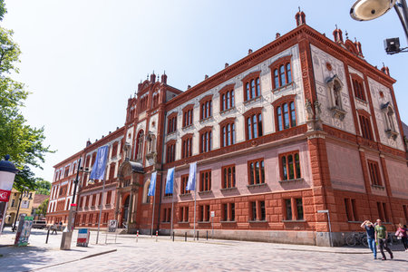 Rostock Germany, 5 June 2023. Rostock University main building.のeditorial素材