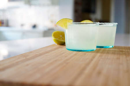 Margarita with Tequila, Triple sec and Lime Juiceの写真素材