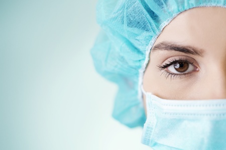 Close-up of young doctorの写真素材