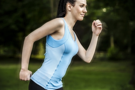 Active woman joggingの写真素材