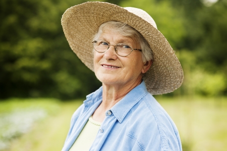 Portrait of senior womanの写真素材