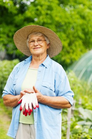 Senior farmerの写真素材