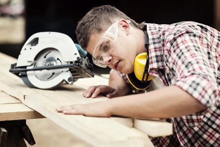 Carpenter workingの写真素材