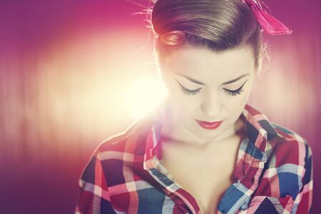 Pin-up girlの写真素材