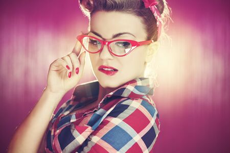 Sexy pin up girlの写真素材