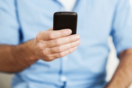 Man using smart phoneの写真素材