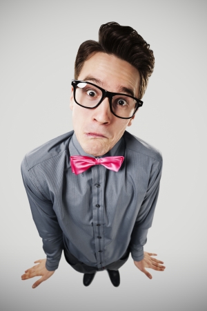 Funny nerdの写真素材