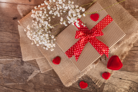 Ecological small gift for valentine's dayの写真素材