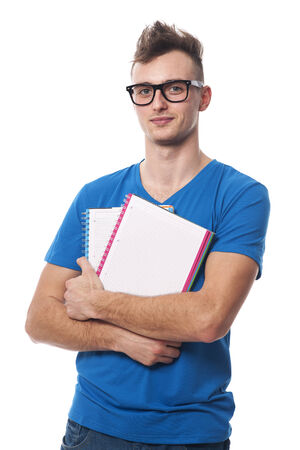 Portrait of handsome young student の写真素材