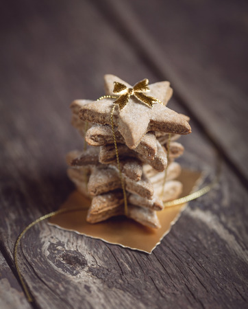 Stack of lovely Christmas cookiesの写真素材
