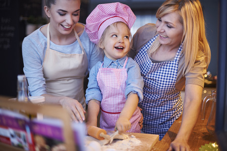 Grandma, what is your secret ingredient for cakes?の写真素材