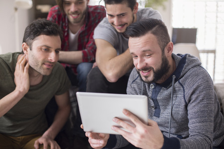 I show you funny website, which I found yesterdayの写真素材