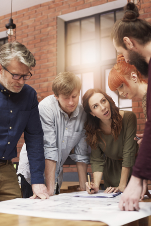 Group of architect working at new conceptの写真素材