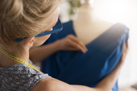 Last amendments and dress will be readyの写真素材