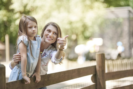 Look baby on beautiful viewの写真素材