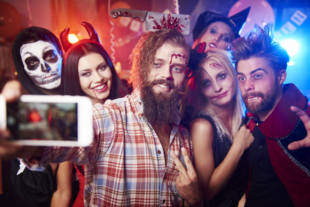 Selfie taken at the halloween party