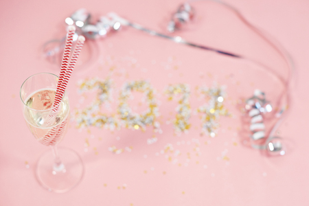 Few elements of party decorationの写真素材