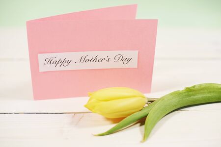 Front view of presents for motherの写真素材