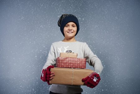 I have got some gifts for youの写真素材