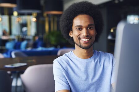 Portrait of African man in the office 