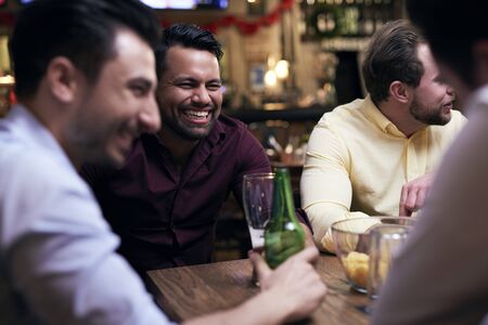 Friends make your life funnierの写真素材