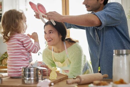 Great fun during preparing some food for Easter