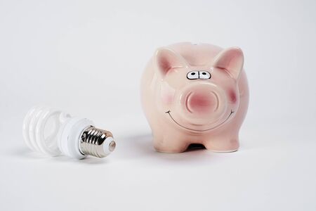 Creative concept of energy saving