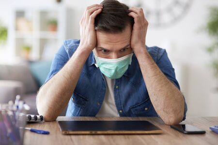 Man broken down during home quarantine