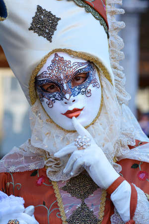 Mask at Venice Carnivalの写真素材