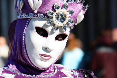 Mask at Venice Carnivalの写真素材