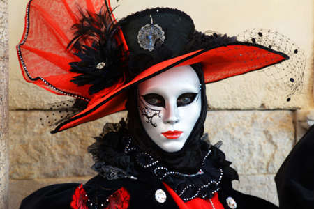 Mask at Venice Carnivalの写真素材